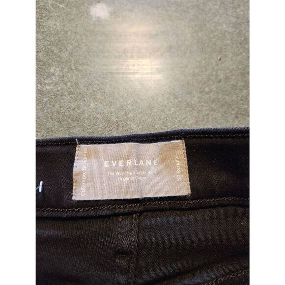 NWT Everlane the way-high skinny high stretch black jeans sz 27 - Picture 2 of 4